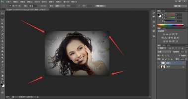 photoshopcc5如何做照片暗角