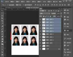 ps怎么把一寸照片做成多张排版到6寸相纸?